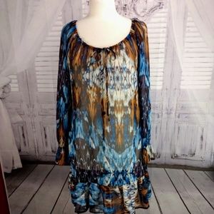 Lottie and Holly of Band of Gypsies Sheer Dress.